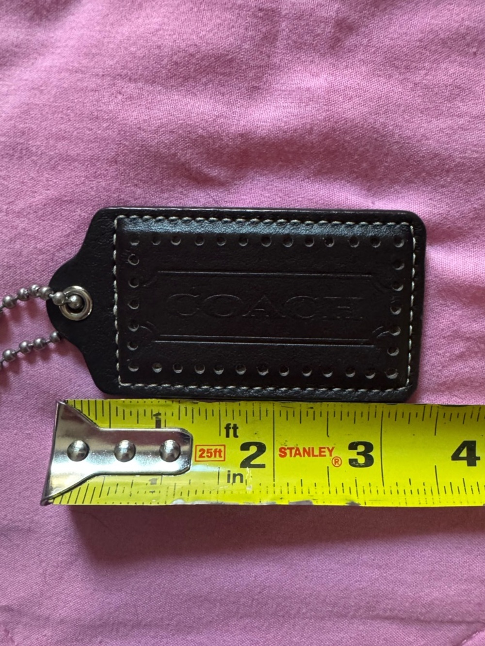 Coach Leather Luggage Tag